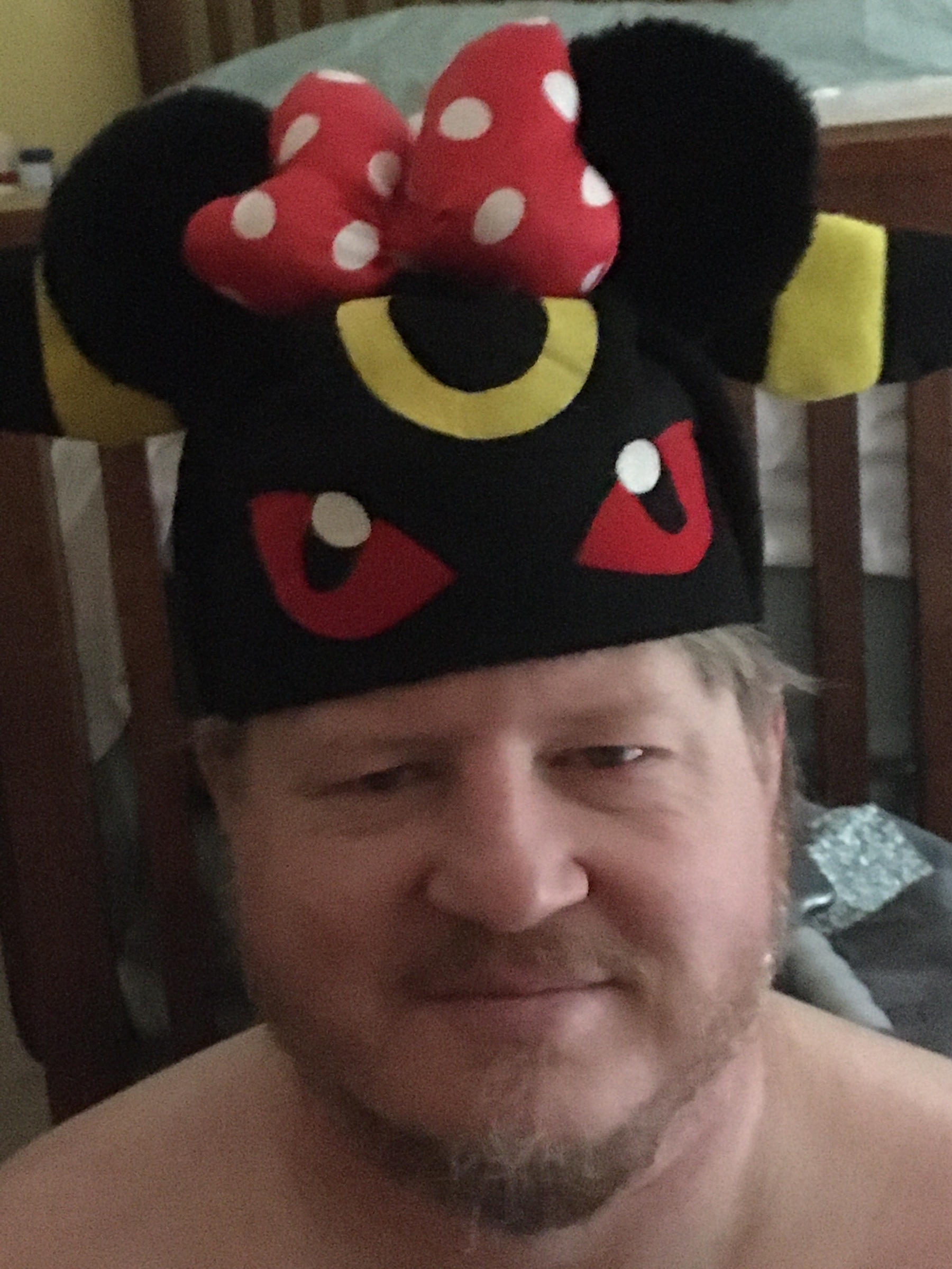 Myself with an Umbreon hat and Minnie Mouse ears