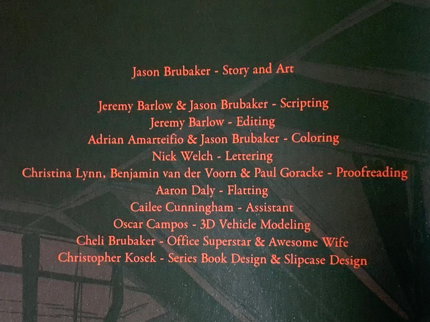 Credits for Sithrah book 6